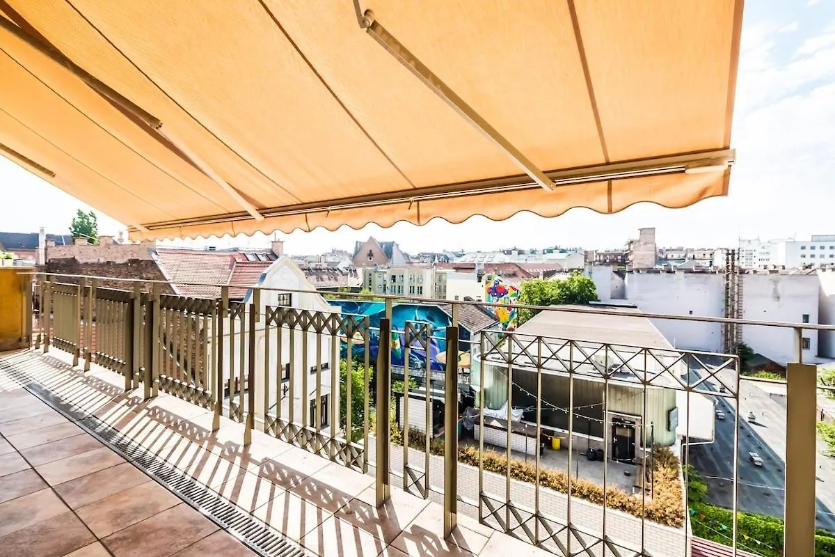 Central Penthouse Free Parking 2Balconies Ac Nice Βουδαπέστη 0*,